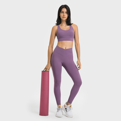 Multi-strand Cross Straps Sports Bra Womens High Elastic Yoga Bra