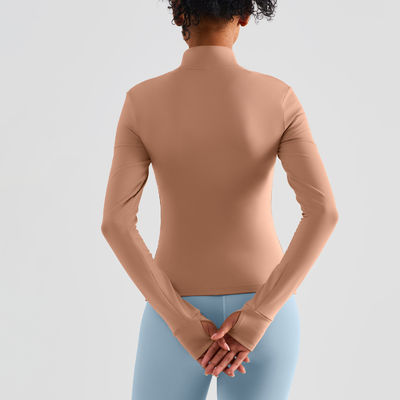 Full Zipper Horse Riding Tops With Thumb Hole Winter Fleece Equestrian Jacket