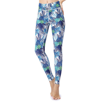 ODM Digital Patterned Yoga Pants Moisture Wicking Womens 4 Way Stretch Leggings
