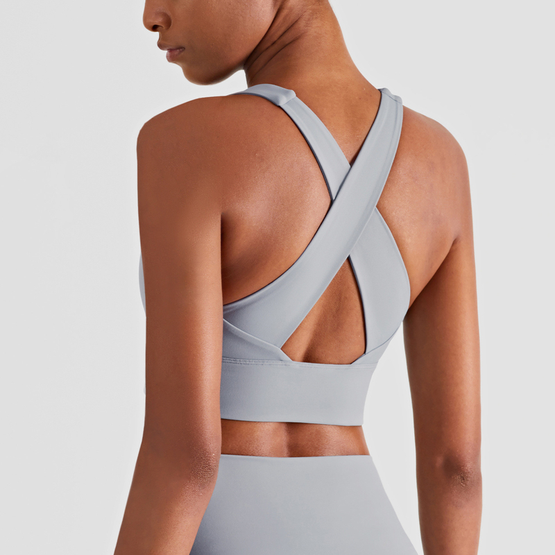 Workourt Running Bra Wide cross straps Yoga Fitness Tops For Women