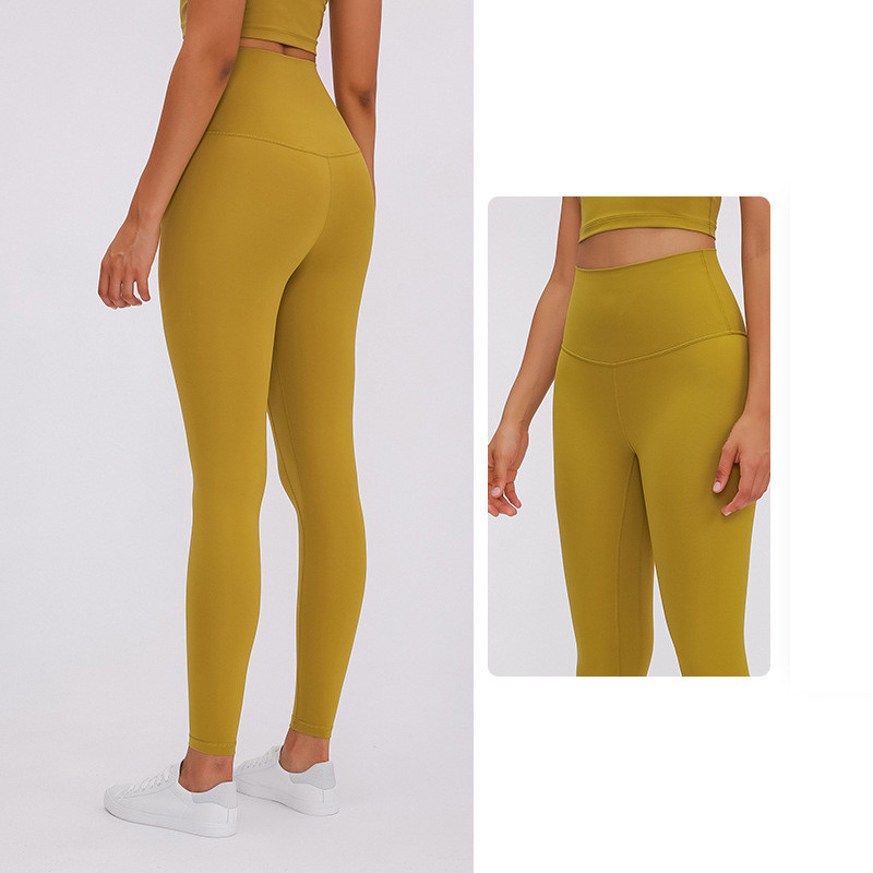 Athletic Gym Tummy Control Workout Leggings Naked Feel Active Stretch